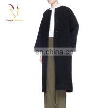 Women Thicken Warm Winter Cashmere Long Coat Ladies thumbnail-1