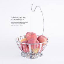 Steel Fruits Organiser Stand Rack Kitchen Iron Wire Banana Hanger Hanging Fruit Mesh Metal Basket thumbnail-2
