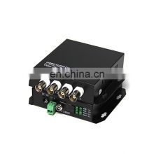 1 Pair Single Mode Single Fiber 4 Channel RS485 Return Data Digital Optical Video Converter high quality