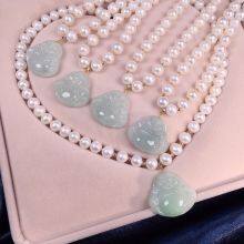 Pearl and Jade Necklace thumbnail-3