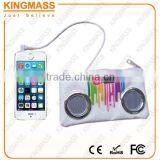 Hot Sale Printed PU Leather Pencil Bag Speakers Portable Speakers thumbnail-2