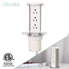 Pop up Power With US Sockets for Office Desk