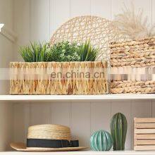 Wholesale Decor Home Organizer Handmade Water Hyacinth Woven Storage Basket Bath and Body Lavender Set Woven Storage Basket thumbnail-5