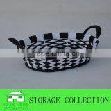 Handmade Oval Paper Rope Storage Basket thumbnail-2