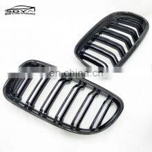 E90 Lci Replacement Grills Carbon Fiber Front Bumper Kidney Grille For BMW 3 Series E90 2009-2012 thumbnail-2
