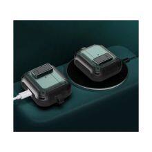 Factory Supply Round Aluminum Pu Hard Phone Eva Earbuds Hook Anti Knock Shockproof Earphone Case thumbnail-5