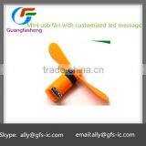 (hot Sale)Mini Usb Fan With Customized Led Message thumbnail-1