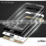 3D Curved Crystal Tempered Glass Protector for Samsung Moblie Phone Galaxy s7 Edge