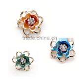 Classic Joker Set Crystal Rhinestone Flower Brooch thumbnail-3