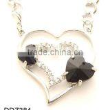 Heart Matched Necklace,Fashion Diamond Necklace,Cheap Necklace Charm thumbnail-1