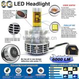 Newest energy saving waterproof car h11 led headlight bulb fanless all in one design