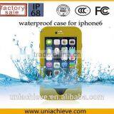 Case for IPhone 6/6 Plus Waterproof Mobile Phone Case With Adjustable Phone Holder Yellow thumbnail-1