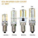 3W 4W 5W 6W 7W 8W 9W Silicone Body E14 G4 G9 LED Lamp DC12V AC220V AC110V Crystal Chandelier SMD3014 Led Light Replace Halogen thumbnail-4