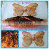 Halloween Toddler Tutu Sets With Wing Orange Hallowmas Witch Costume Dress Kids Nylon Chiffon Tutu Skirts Girls Performance Wear thumbnail-1