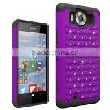 Keno Hybrid Studded Diamond Bling Case Cover for Microsoft Lumia 950 thumbnail-2