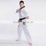 V Neck White Taekwondo Uniform WTF thumbnail-4