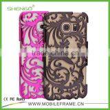 Hollow Shape Hard Plastic Phone Cases for Samsung S6 Edge