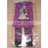 New Toddler Girls Patch Emb Pajamas Suits Child/Kids Pajama Set Casual Sleep Wear for Sexy Child Girl thumbnail-1