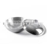 Stainless Steel Korean Wok With Glass Lid thumbnail-3