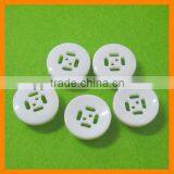 3cm White Round Plastic New Button