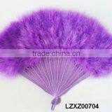 Purple Dance Costume Feather Fan LZXZ00704 thumbnail-1