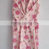 Factory Cheap Cute Printed Coral Fleece Bathrobe Wholesale