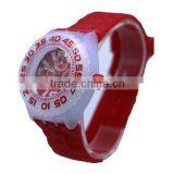 Charming Red Color Plastic Watch Wrist Fashion Quartz Japan Movt thumbnail-2