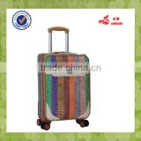 Rainbow Color Small Size Four Wheels Cheap Trolley Suitcase