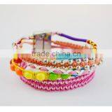 Fashion Handmade Braided Brazil Style French Magnetic Clap Multi Layers Friendship Bracelets thumbnail-4