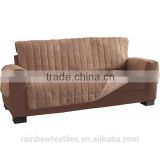 faux suede furniture cover with non-slip fabric