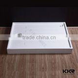 Shenzhen kkr hot selling solid surface shower tray for sale