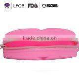 Website Top Quality Silicone Wallets & Holders / Heart Shape Silicone Jelly Bag for Coin and Keys