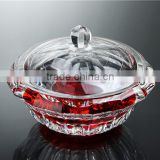 European Style Crystal friut plate , Candy Plate with Lid for home decoration,