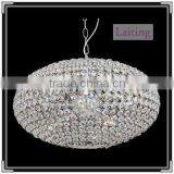 Clear crystal ball pendant lamp