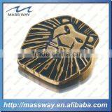 Custom 3D Lion Shape Old Color Antique Brass Metal Fridge Magnet thumbnail-1