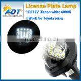 Canbus Error Free 6000K Super White License Plate Bulb for Toyota