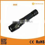 POPPAS 868 Factory Supply T6 LED Bulb Zoomable LED Flashlight Torch Light