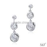 Q5993025 Ebay Hot Selling Fashion Jewelry Zircon Earrings