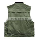 2015 New Arrival Men Quick-Drying Outdoor Multi-pocket Travel Vest Outdoor Photography Knitted Collar Vest 3L thumbnail-4