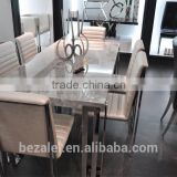 Modern Staimless Steel marble Dining table Series