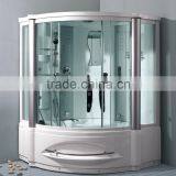Movable Tempered Glass Shower Door With Mirror Polished Surface Handle thumbnail-4