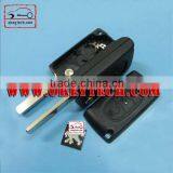 OkeyTech Peugeot 307 Key Case 3 Buttons With Light Button and Battery Place Without Groove Blade for Peugeot 307 Remote Key thumbnail-1