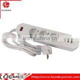 Universal 3-Outlet Power Strip With 3USB Charging Ports for Home Office