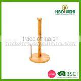 BSCI Factory High Quality Bamboo Wood Kitchen Roll Holder, Roll Holder Wholesale thumbnail-3