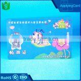 Visiting EM4200 RFID Blocking Cards for Children Amusement Park Hybrid RFID Card With QR Code Polishing Surface