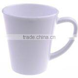 12oz Sublimation Blank White Polymer Latte Mug, Cone Shape Mug