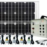 Solar Home Lighting System 40w Led Solar Home Lighting Kit and Solar System With 6 Pcs Led Lamp USB Port and Power for DC Fan