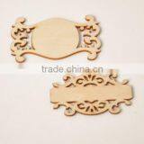 Wood Veneer Labels, Wooden Flourish Scrapbooking Card Craft Embellishments thumbnail-1