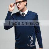Classic V Neck Knitted Sweater For Man thumbnail-6