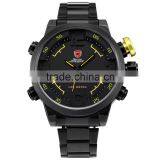 Military SHARK Analog LED Stainless Steel Sport Quartz Wrist Men Digital Watch thumbnail-1